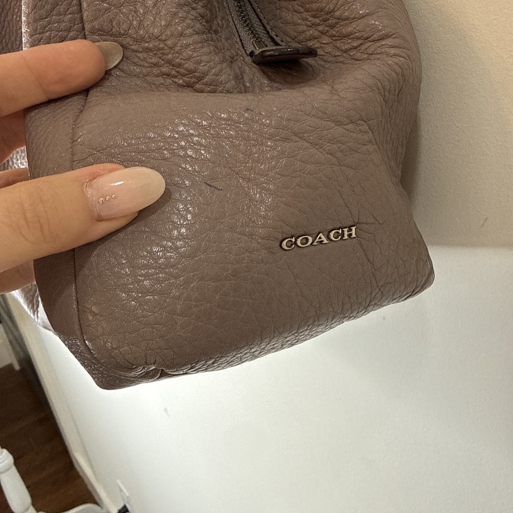Coach Madison Phoebe Pebbled Leather Triple Compartment Shoulder Bag 26224 Hobo - Picture 4 of 16